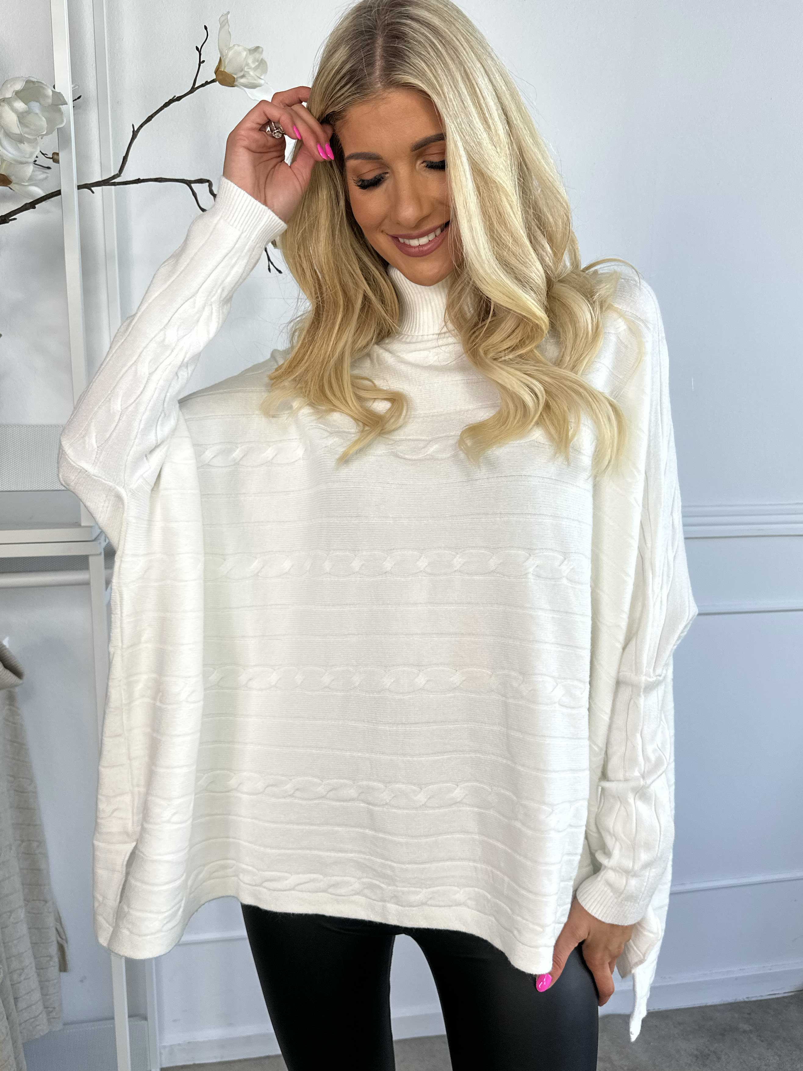 Diamond - Sød blød elastisk strik med turtleneck